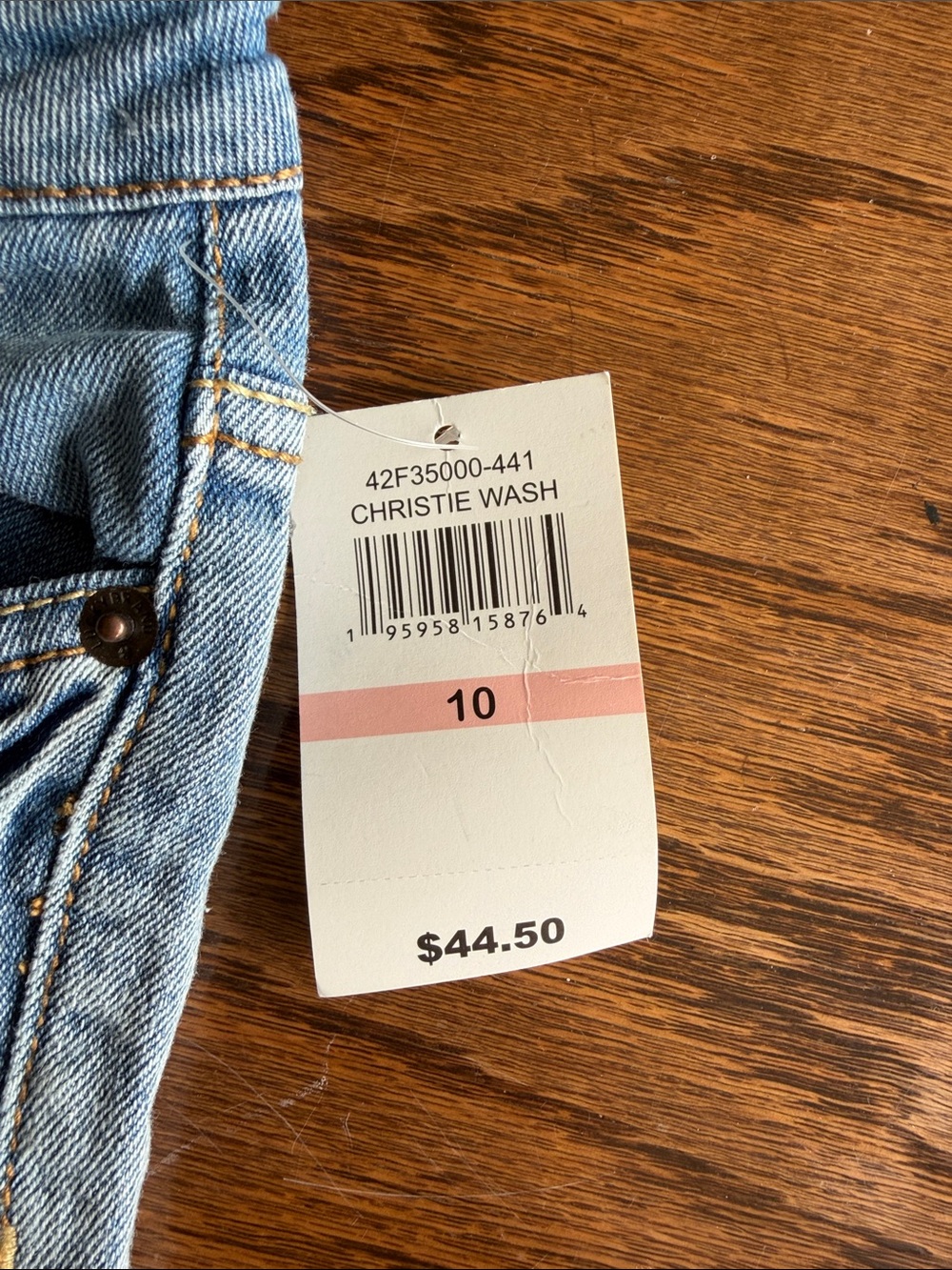 Lucky Brand Light Blue Kids Jeans with Embroidered Tassel - Picture 2 of 6